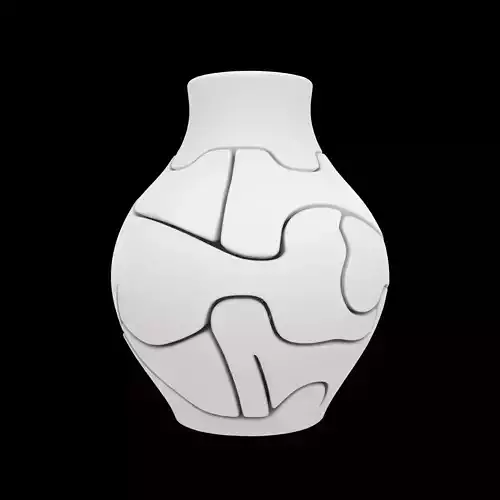 Modular Puzzle Vase 3D Printable Model