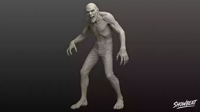 Zombie Statue Stalking Pose