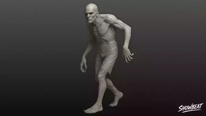 Zombie Statue Walking Pose