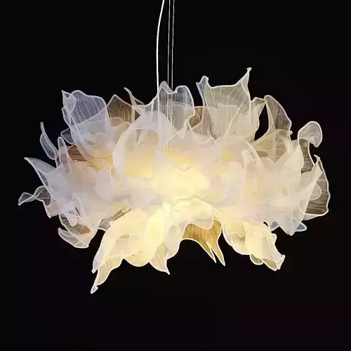 bloom-sculptural ceiling light fixtures 3d model