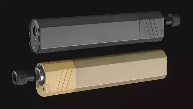 SilencerCo Osprey45 2 Suppressor - Game Asset