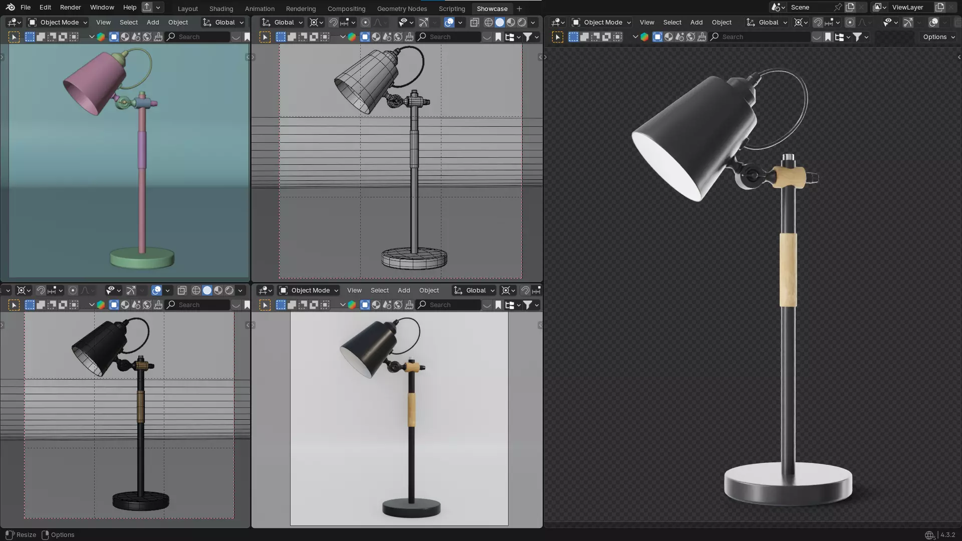 20 Desk Lamps - PBR High Quality Models Bundle 3D Model Collection_72