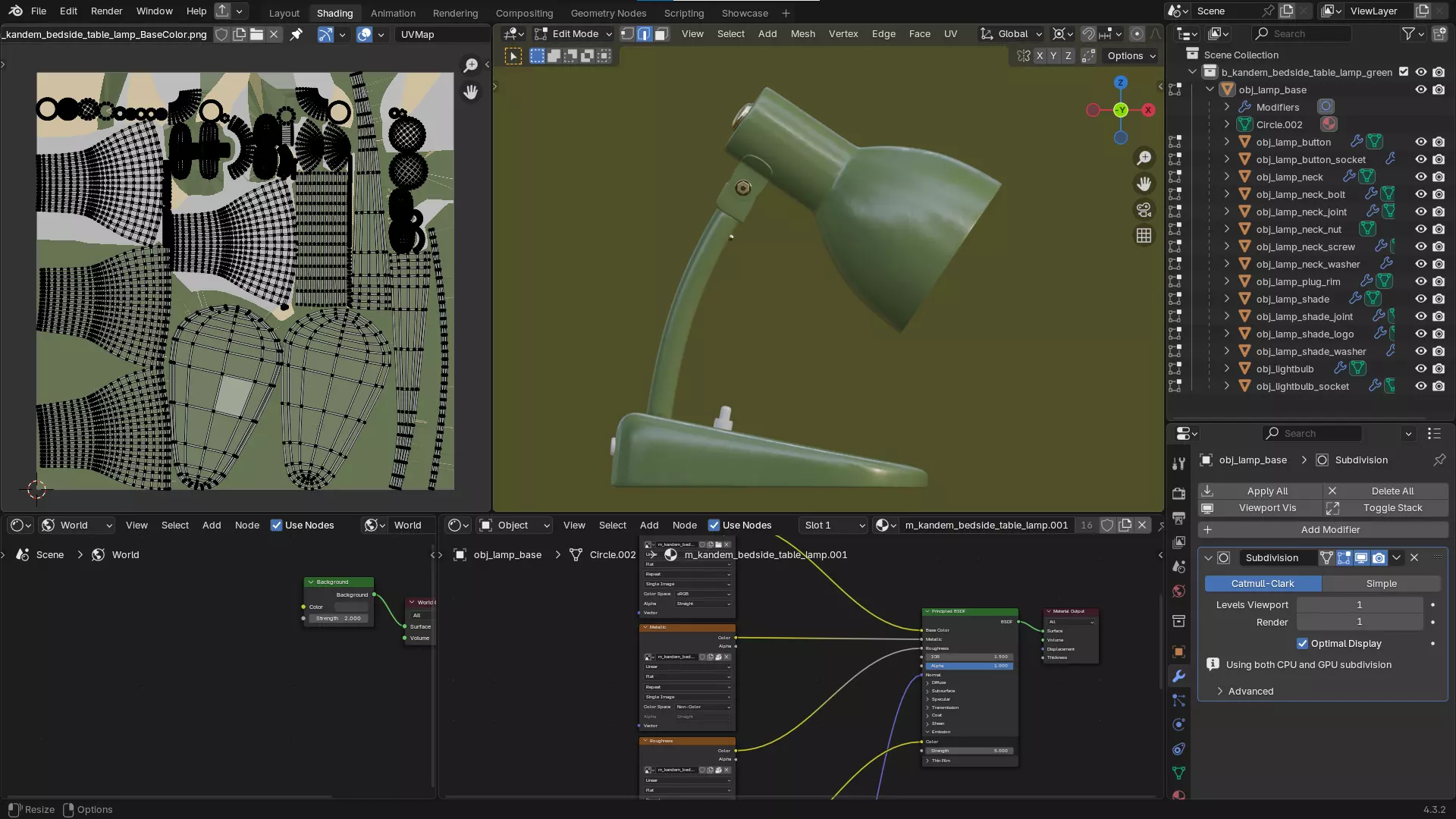 20 Desk Lamps - PBR High Quality Models Bundle 3D Model Collection_124