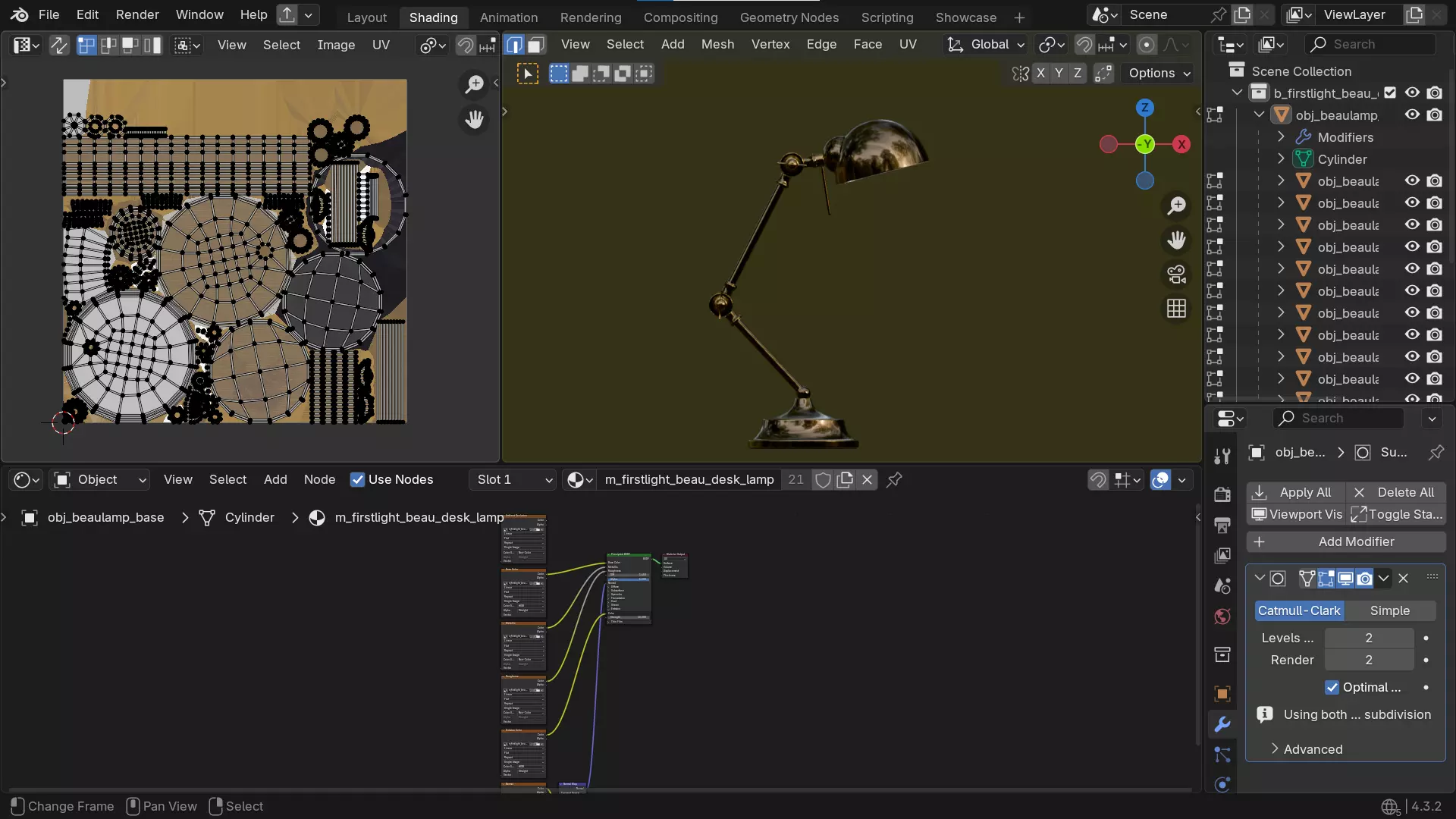 20 Desk Lamps - PBR High Quality Models Bundle 3D Model Collection_101