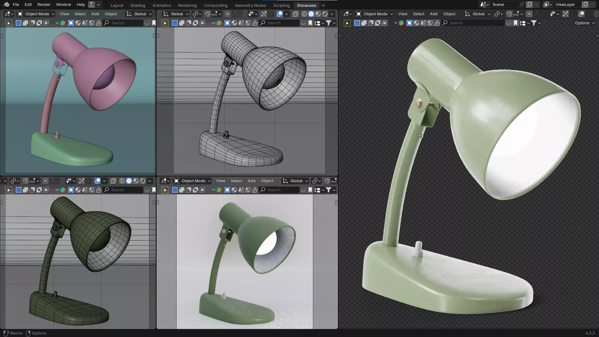 20 Desk Lamps - PBR High Quality Models Bundle 3D Model Collection_123