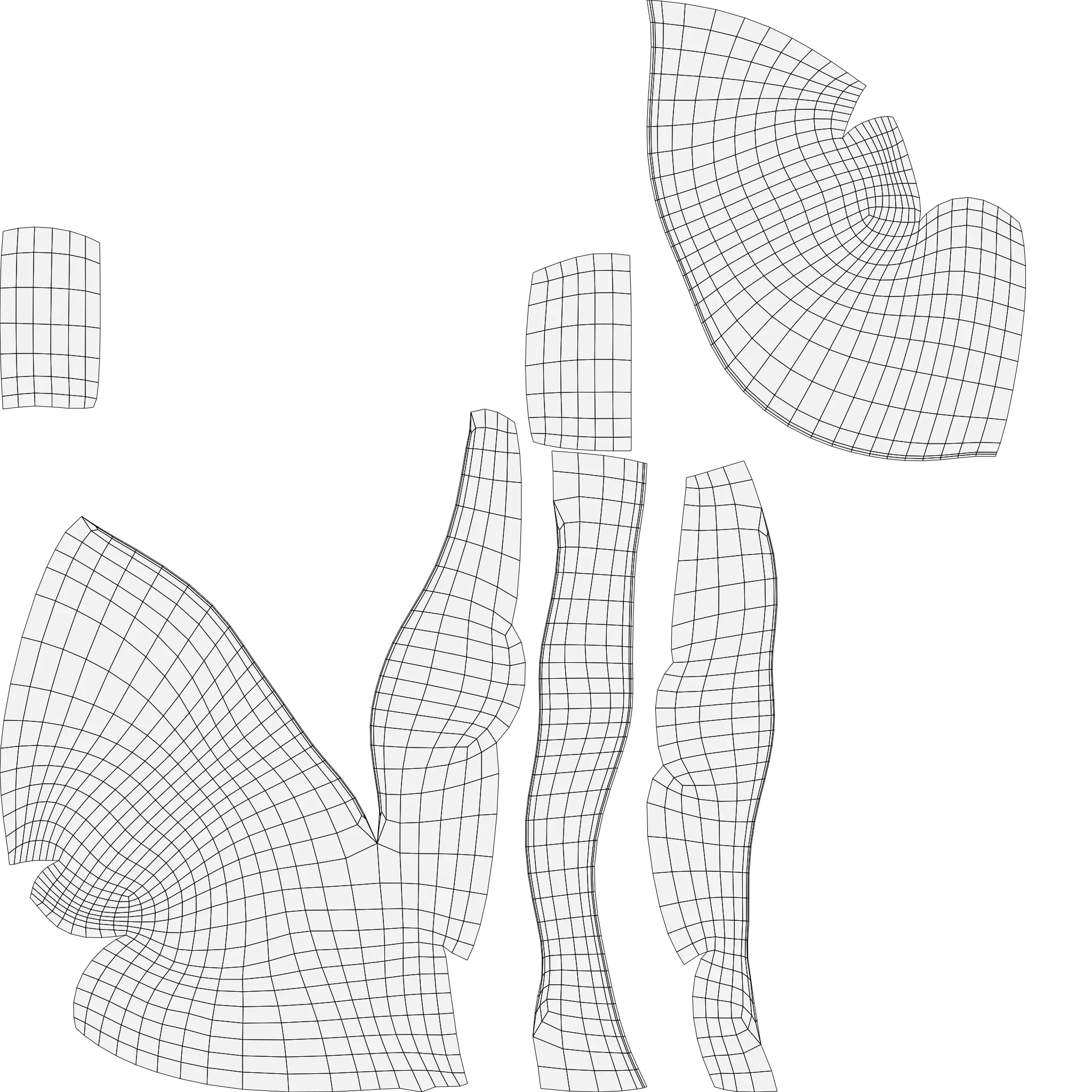 Lungs Low-poly 3D model_13