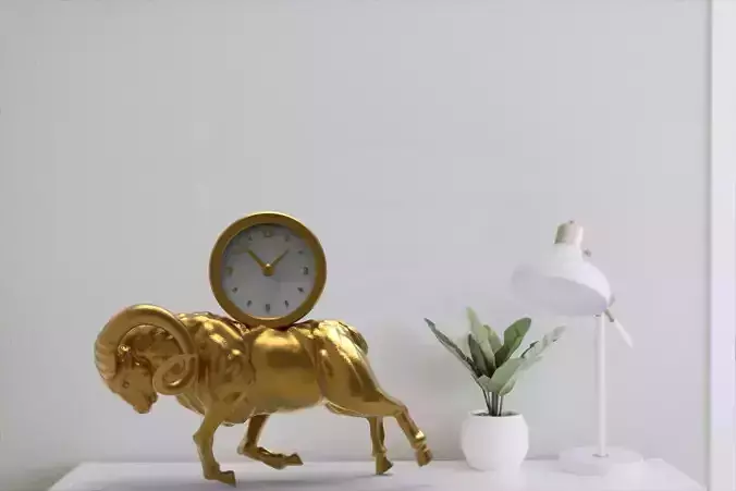 Ram desk clock