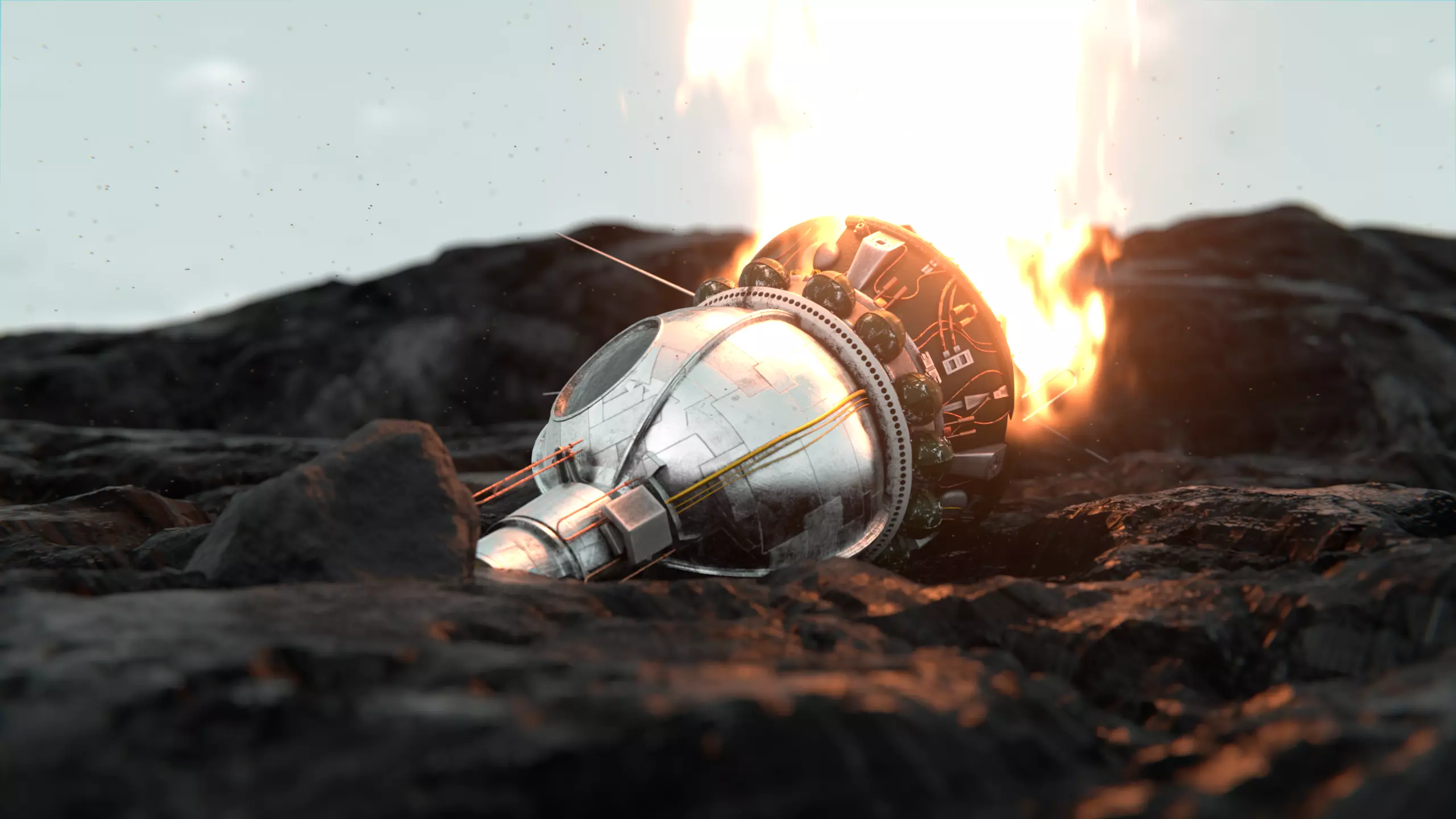 Space probe  satelite  3D model_3