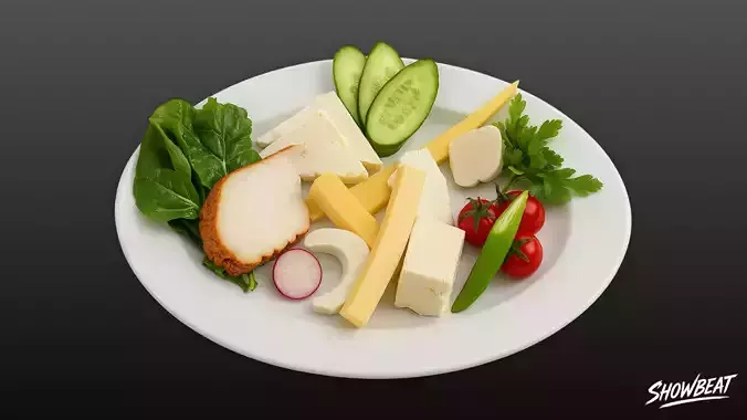 Cheese and Greens Plate