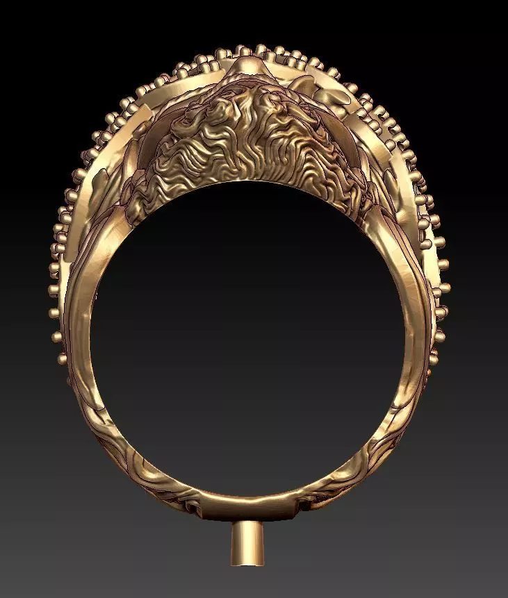 jesus ring stone 3D print model_5