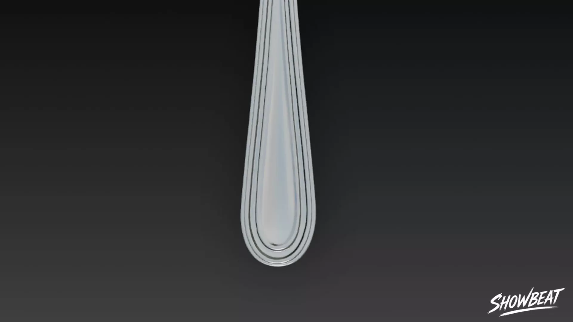 Stainless Steel Fork Low-poly 3D model_6