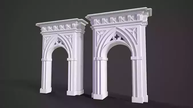 Highpoly Gothic Portal - type 6