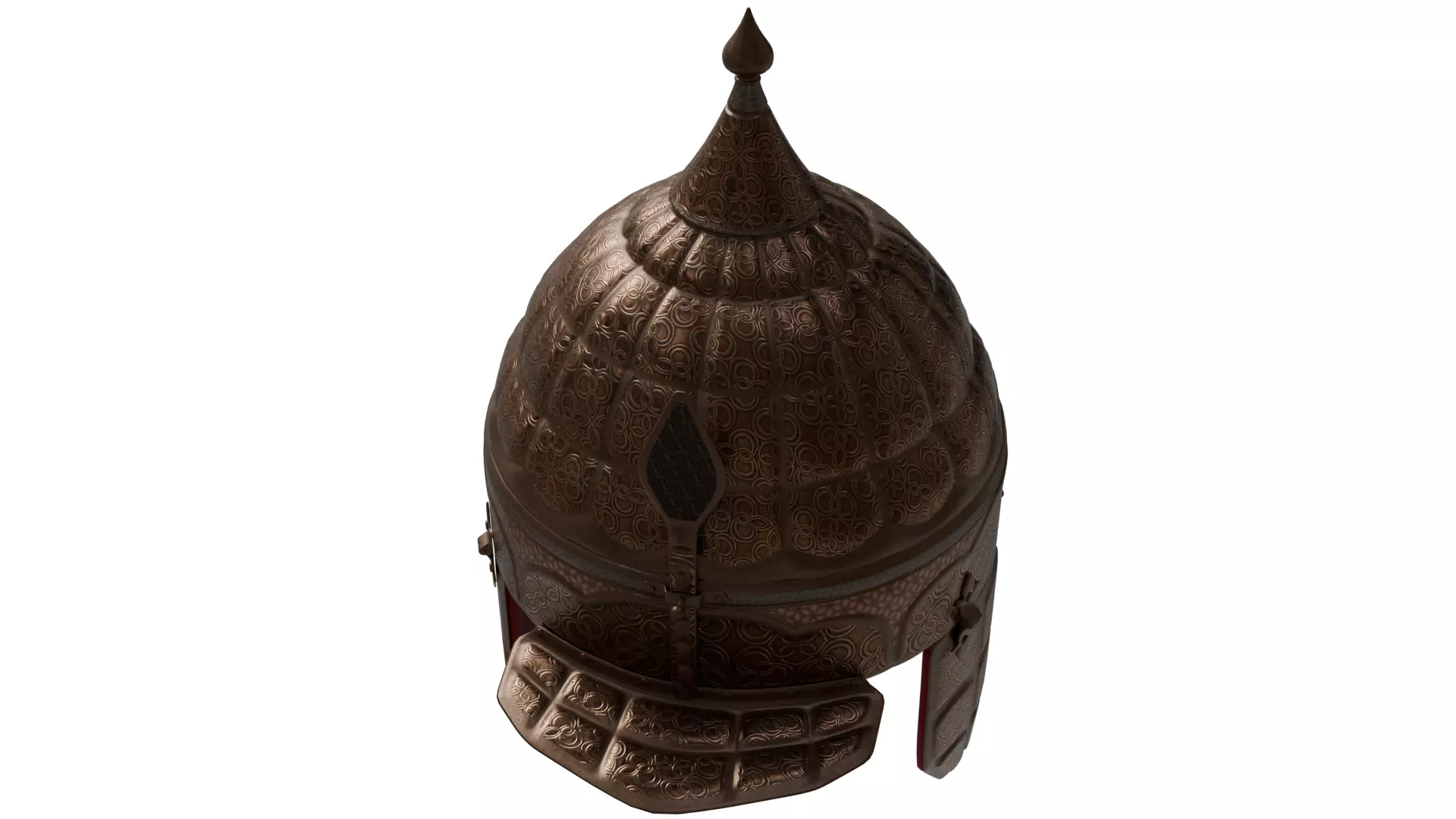 Medieval Helmet 3D model_3