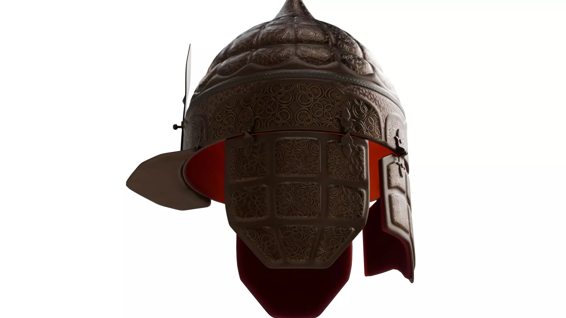 Medieval Helmet 3D model_8
