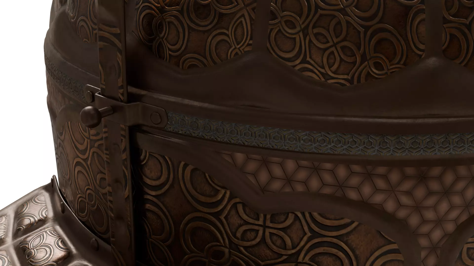 Medieval Helmet 3D model_9