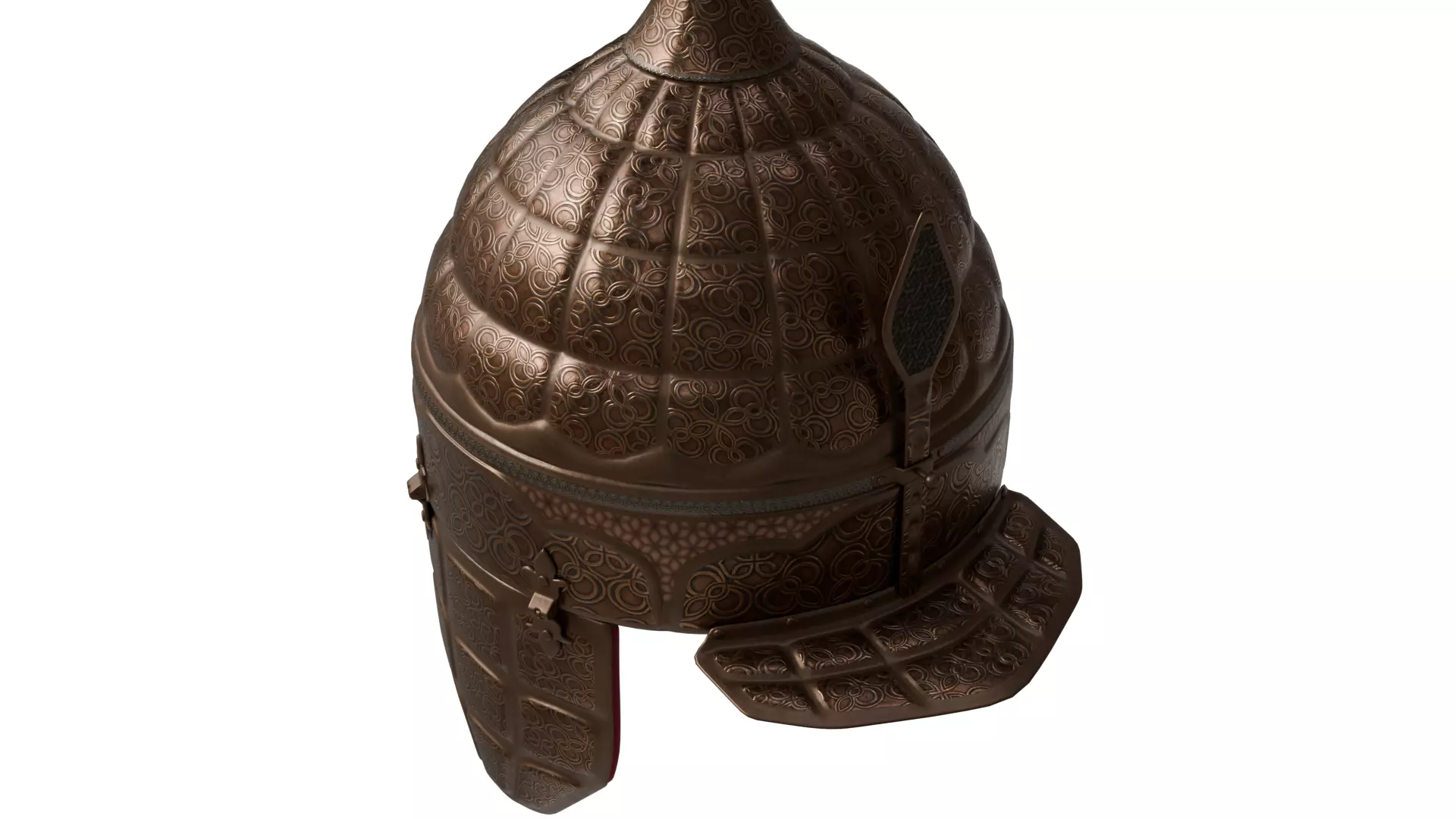 Medieval Helmet 3D model_2