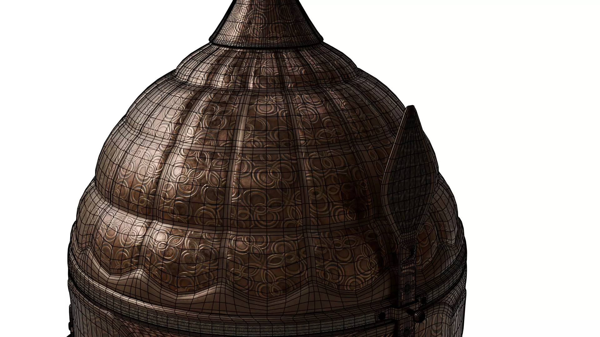 Medieval Helmet 3D model_11