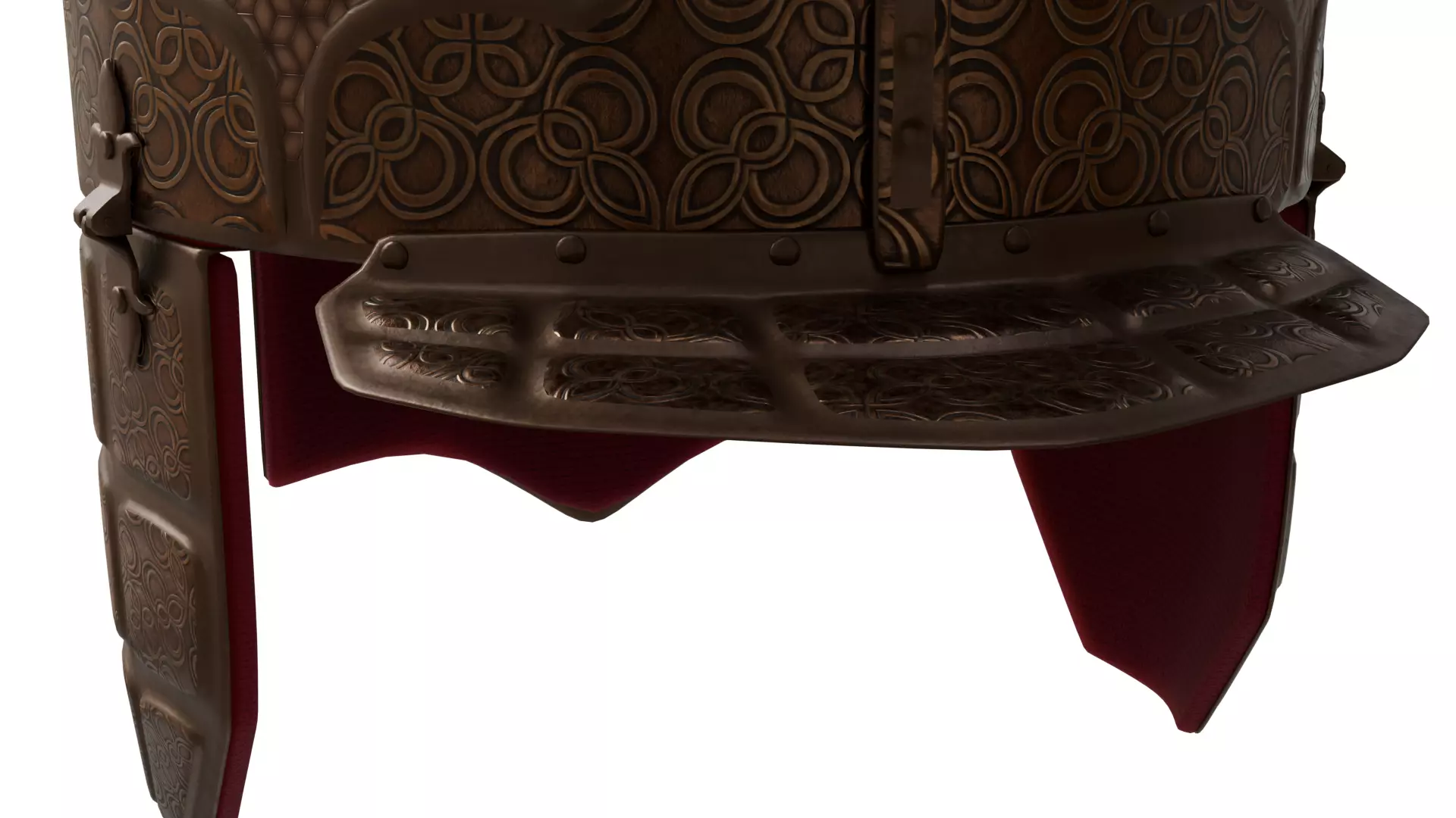 Medieval Helmet 3D model_7