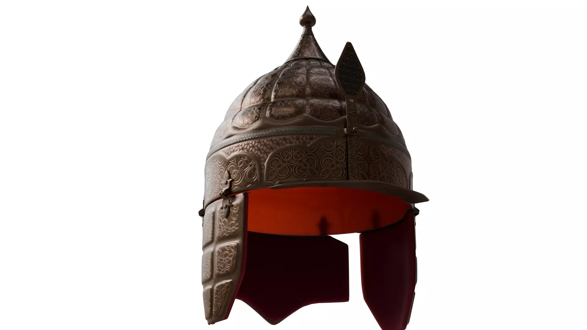Medieval Helmet 3D model_4