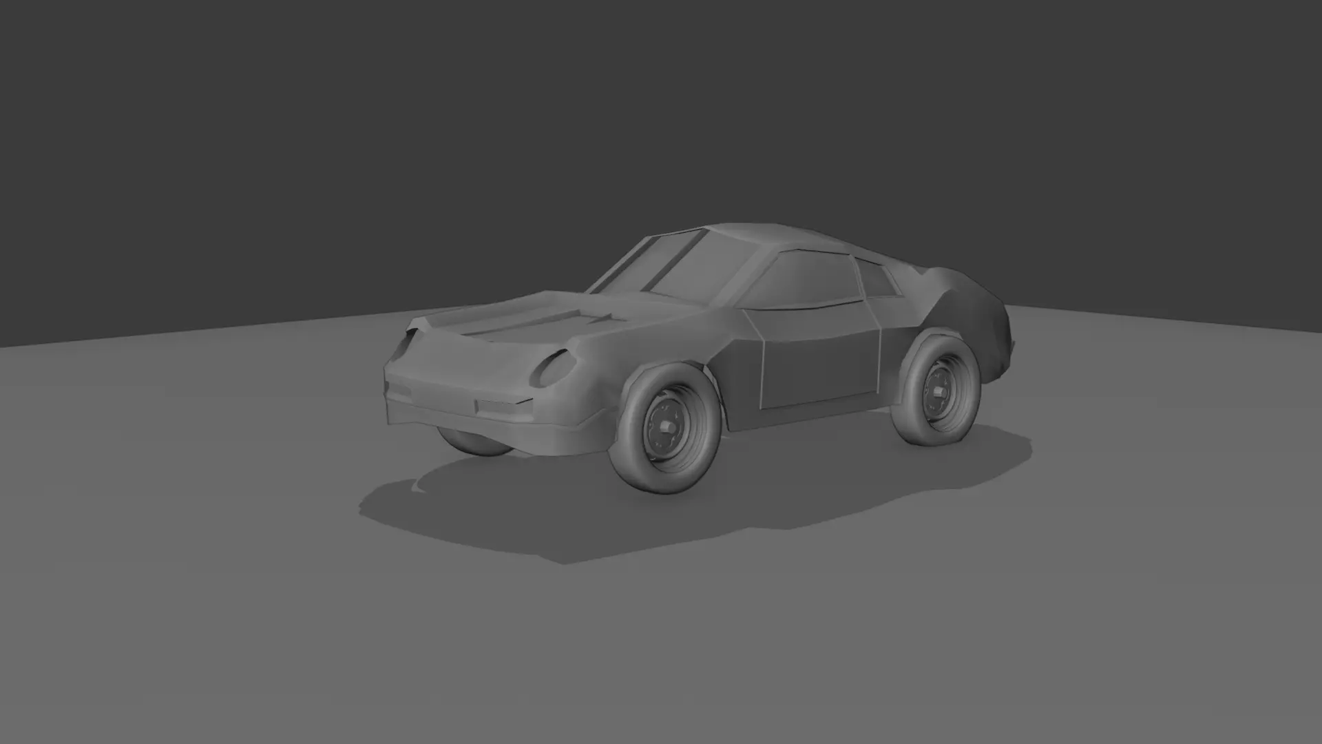 High-Quality 3D Model  Futuristic  low poly Sports Car 3D model_5