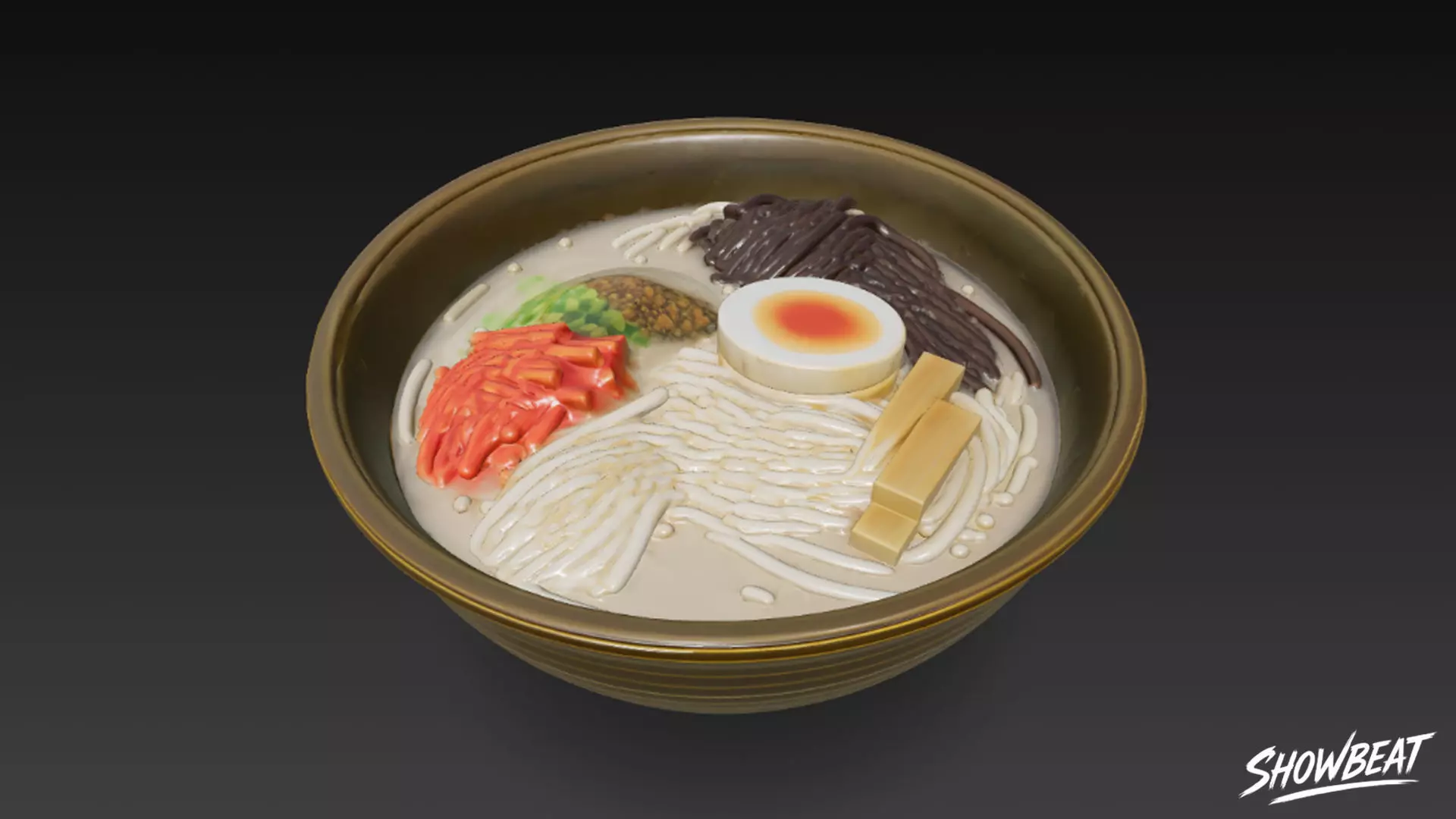 Hakata Ramen Low-poly 3D model_2