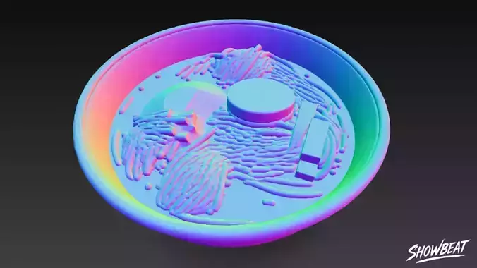Hakata Ramen Low-poly 3D model 7