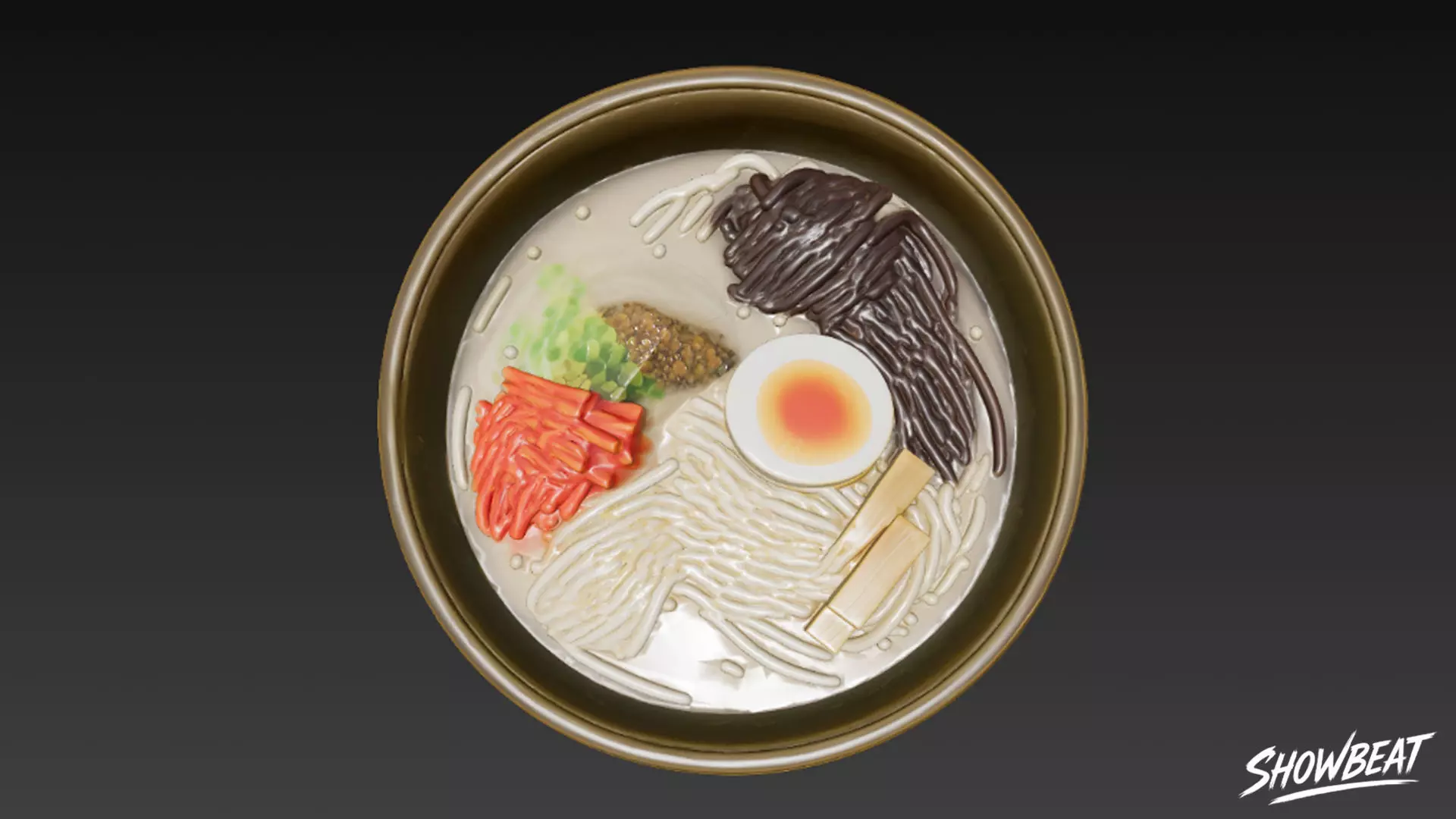 Hakata Ramen Low-poly 3D model_3