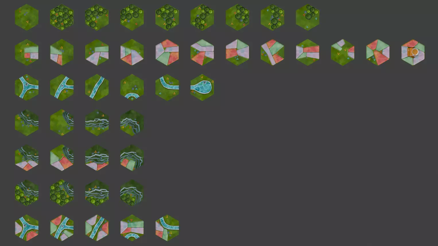 86 Hexlands Low-poly 3D model Low-poly 3D model_2