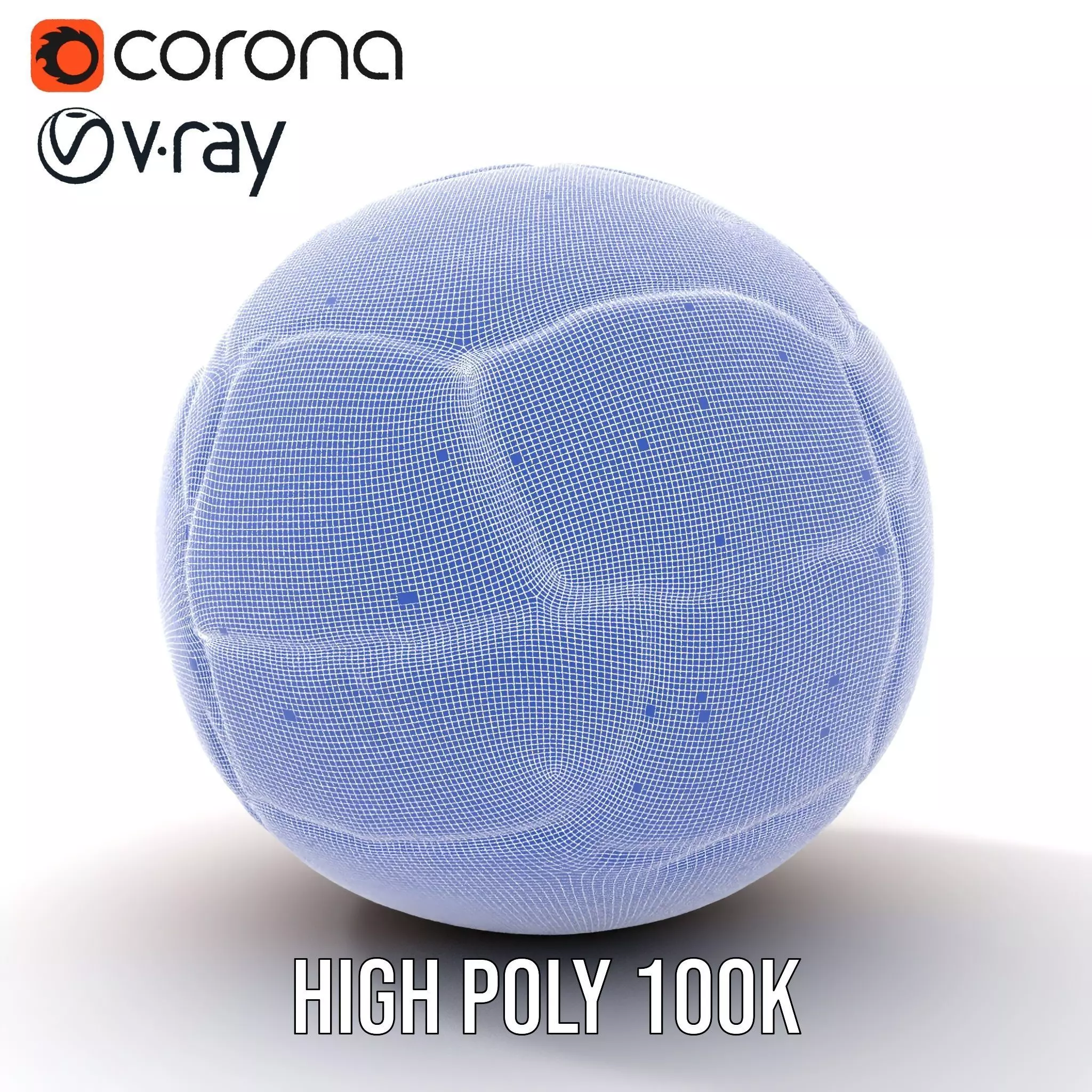 Vintage Leather Football model pack Low-poly 3D model_34