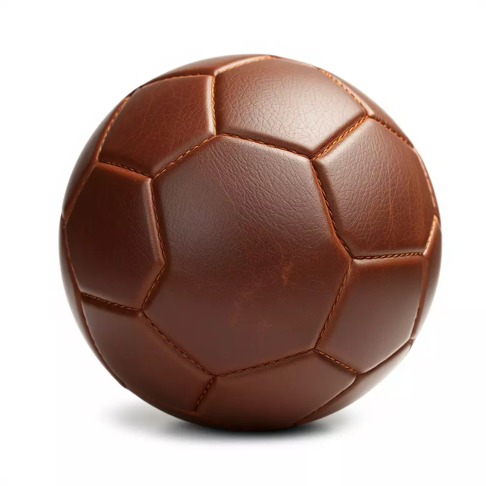 Vintage Leather Football model pack Low-poly 3D model_3