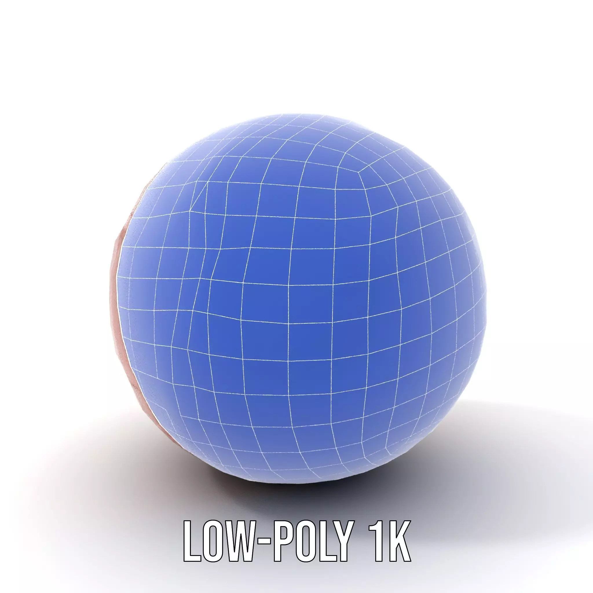 Vintage Leather Football model pack Low-poly 3D model_13