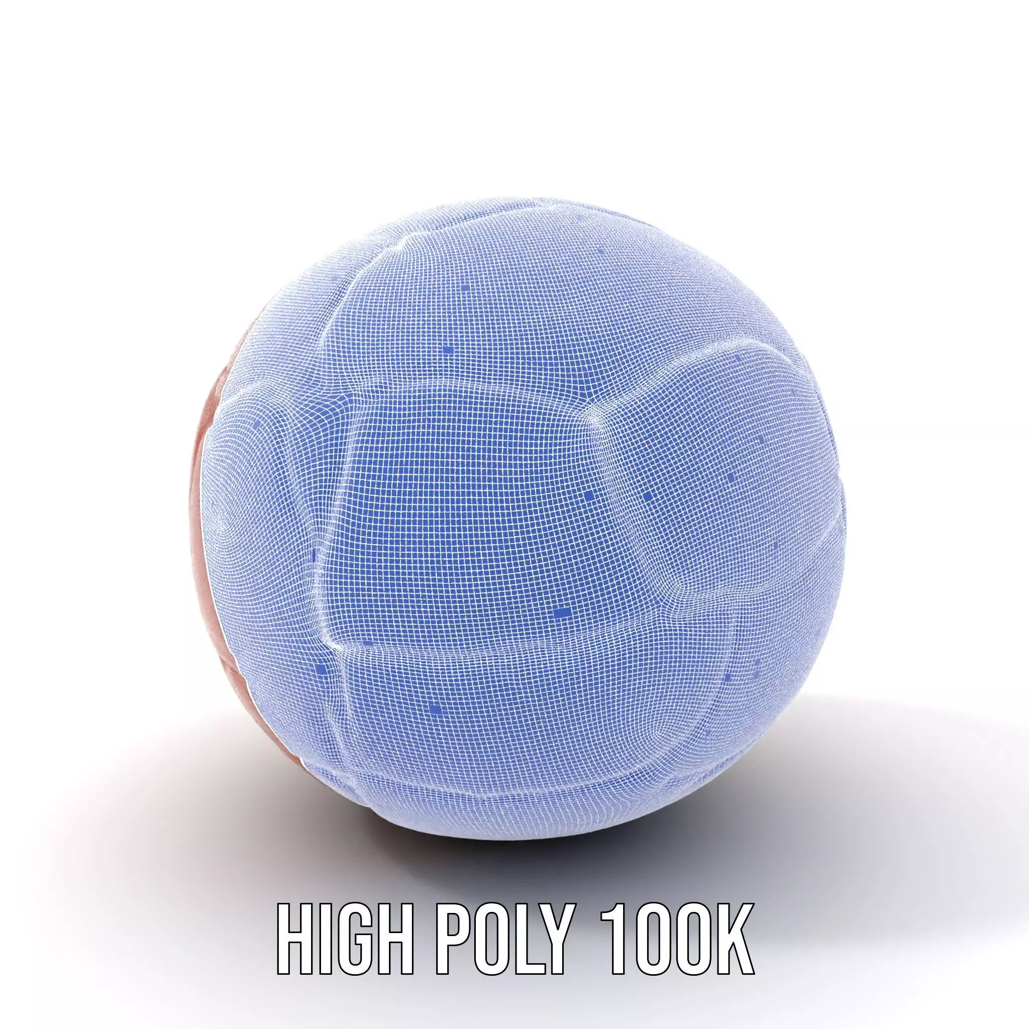 Vintage Leather Football model pack Low-poly 3D model_5