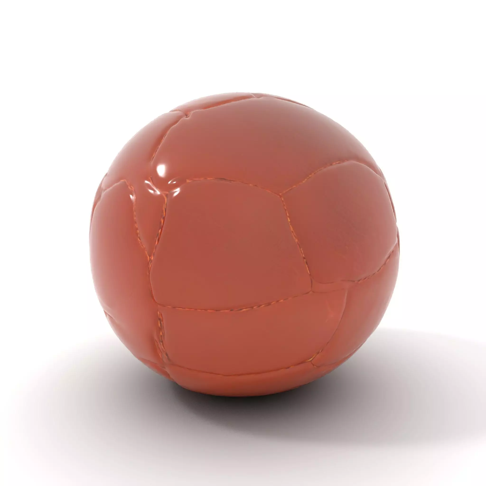 Vintage Leather Football model pack Low-poly 3D model_0