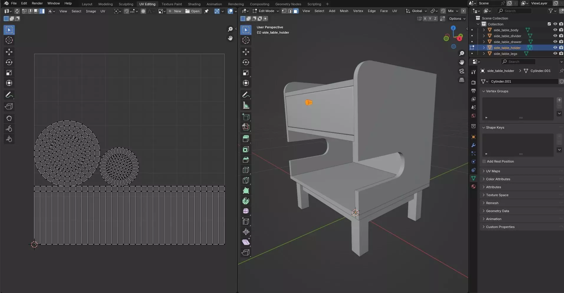 Side Table CG36 3D model_11