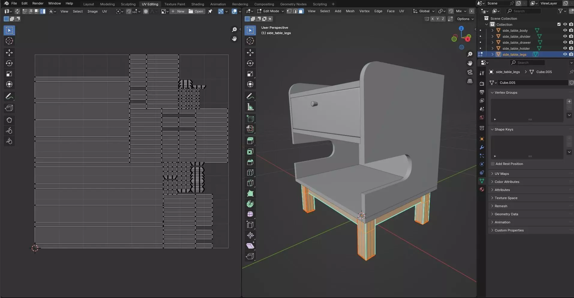 Side Table CG36 3D model_10