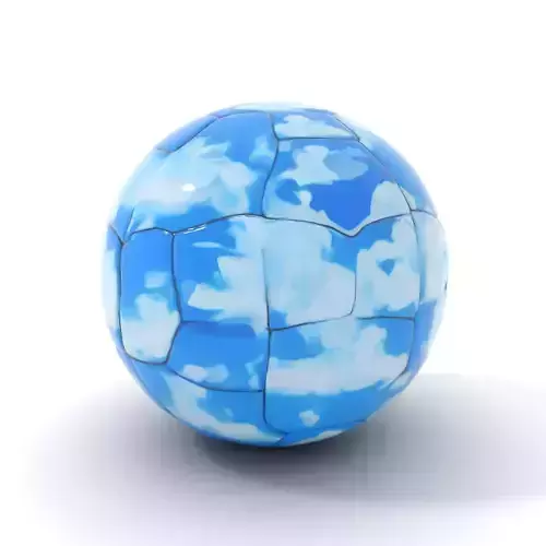Sky Pattern Soccer Ball model pack
