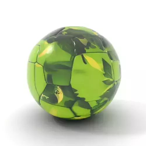 Tropical Green Soccer Ball model pack