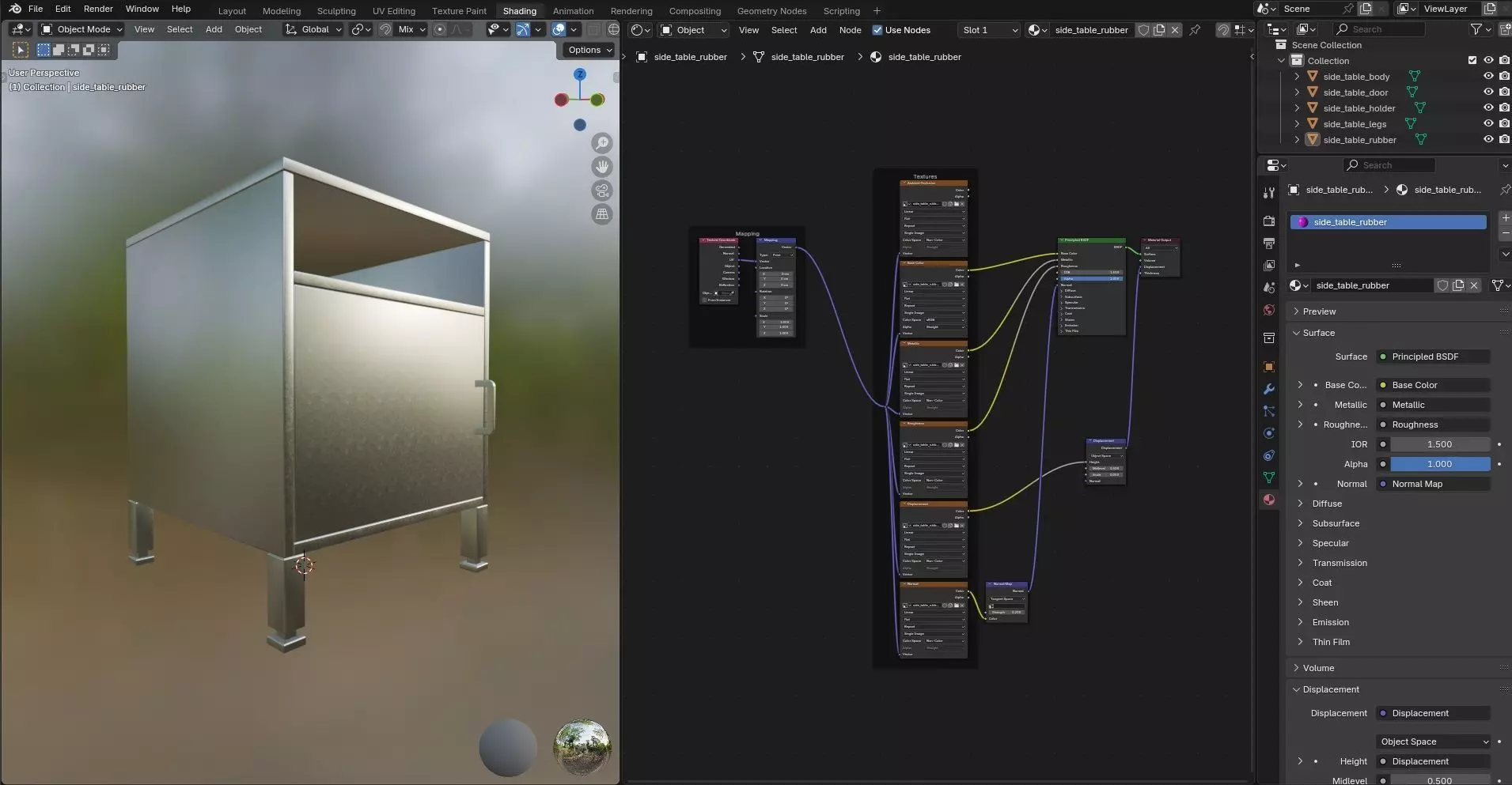 Side Table CG37 3D model_11