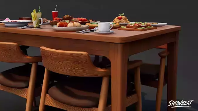 Italian Cuisine Pack Low-poly 3D model 5