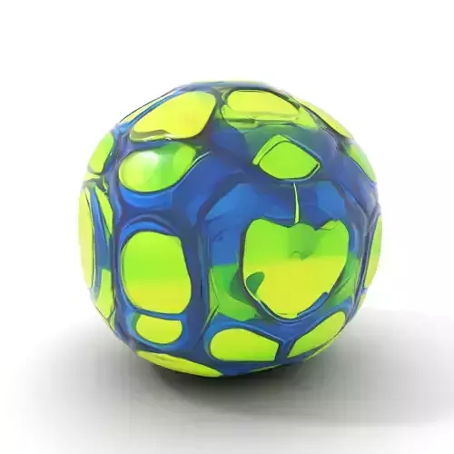 Neon Patterned Ball model pack Low-poly 3D model