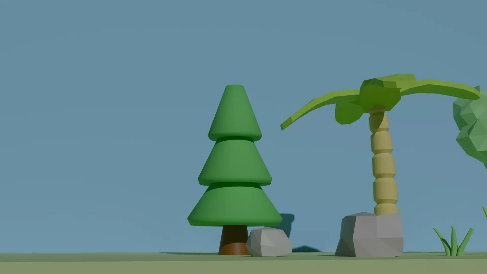 Low Poly Trees Low-poly 3D model_1