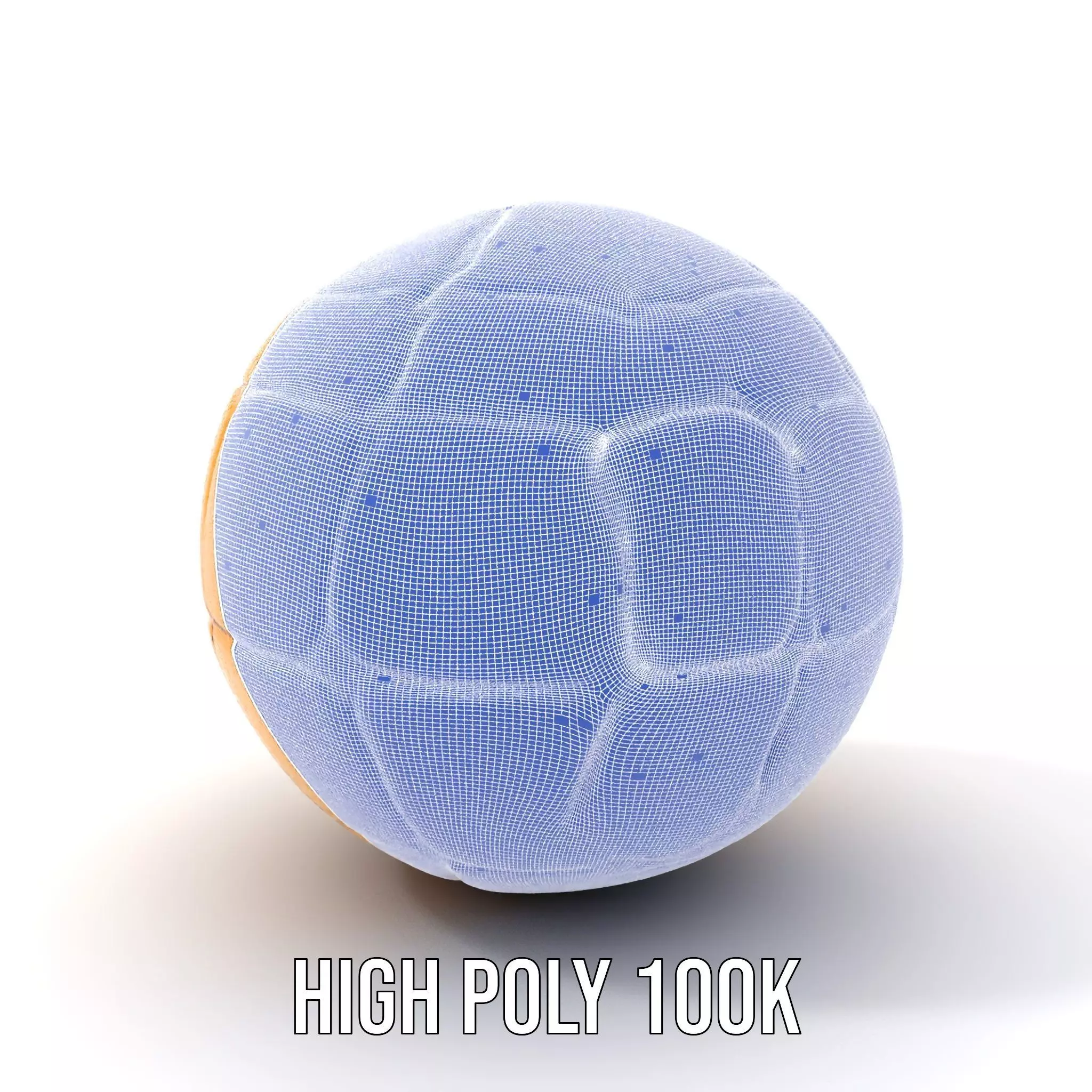 Golden Soccer Ball model pack Low-poly 3D model_5