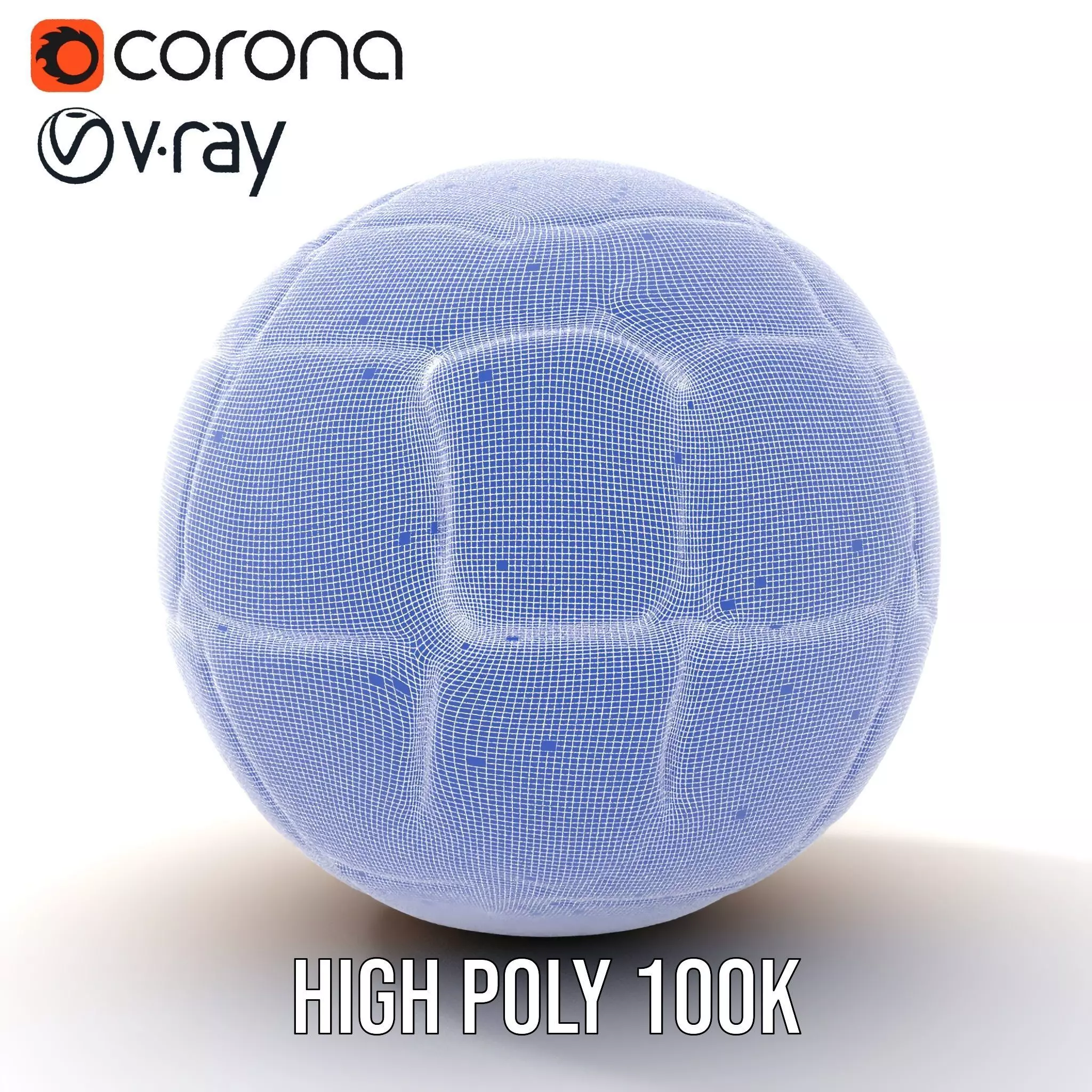 Golden Soccer Ball model pack Low-poly 3D model_33