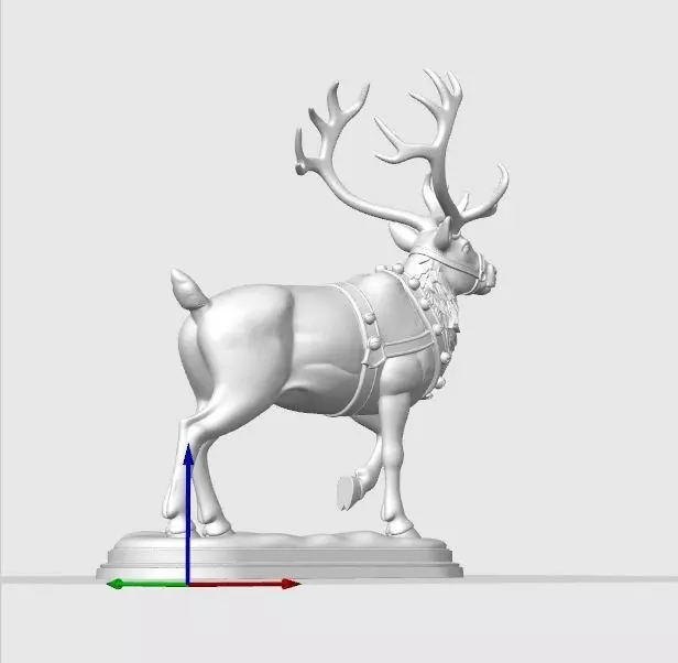 Christmas Reindeer Figure 3D print model_15