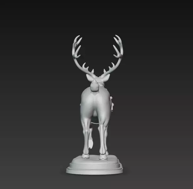 Christmas Reindeer Figure 3D print model_26