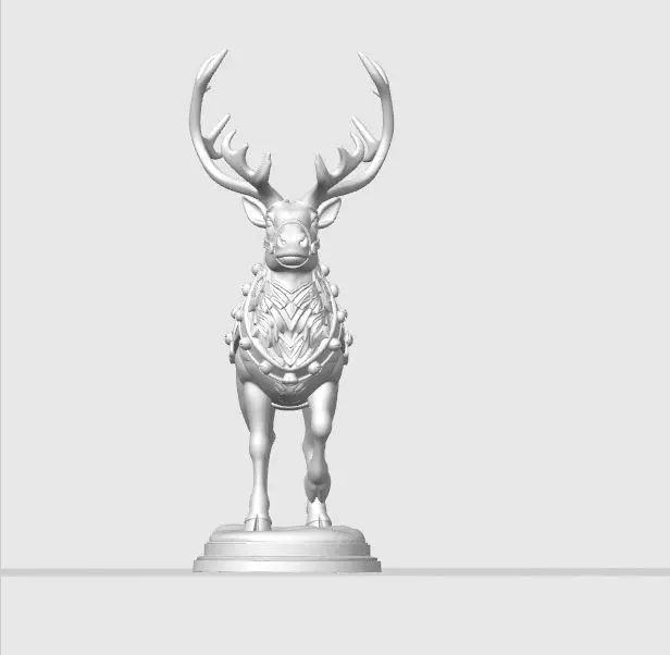 Christmas Reindeer Figure 3D print model_11