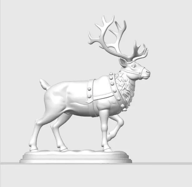 Christmas Reindeer Figure 3D print model_14