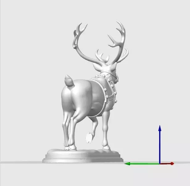 Christmas Reindeer Figure 3D print model_16