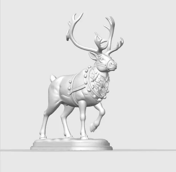 Christmas Reindeer Figure 3D print model_13