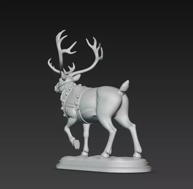 Christmas Reindeer Figure 3D print model_27
